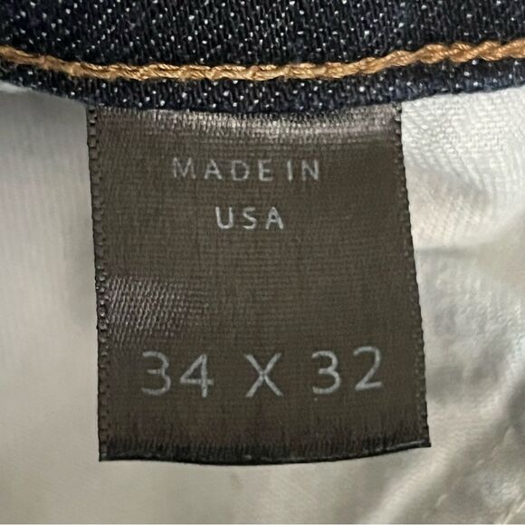 DSTLD Men's Slim Straight Jeans Size 34 Dark Wash Rigid Denim - Picture 10 of 10